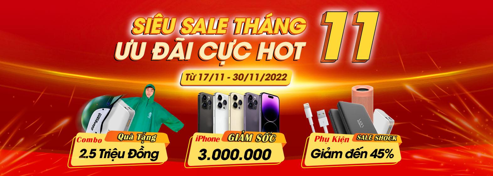 Chương trình “ SALE THÁNG 11 – ƯU ĐÃI CỰC HOT ”