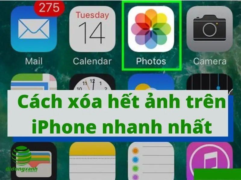 Cách xóa hết ảnh trên iPhone nhanh nhất