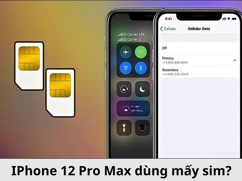 iPhone 12 Pro Max dùng mấy sim? Gồm loại sim nào?