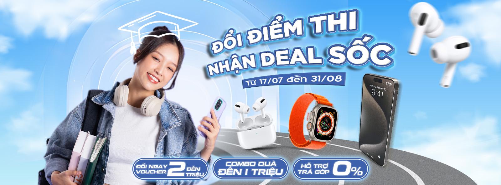 ĐỔI ĐIỂM THI – NHẬN NGAY ĐẾN 2 TRIỆU: Điểm càng cao – Giảm càng nhiều – Quà càng to