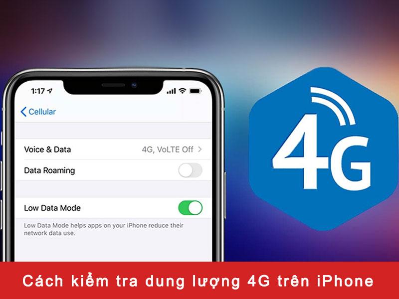 Cách kiểm tra dung lượng 4G trên iPhone còn bao nhiêu GB?