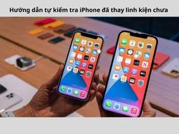 Kiểm tra iPhone đã thay linh kiện chưa? 4 cách chuẩn xác