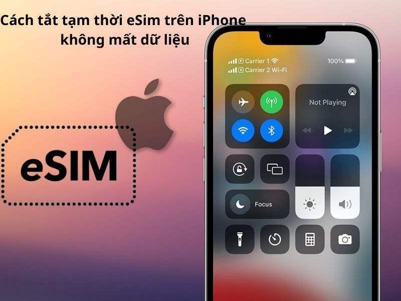 Cách tắt tạm thời eSIM trên iPhone không mất dữ liệu