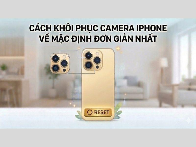 Hướng dẫn khôi phục camera iPhone về mặc định nhanh chóng siêu dễ