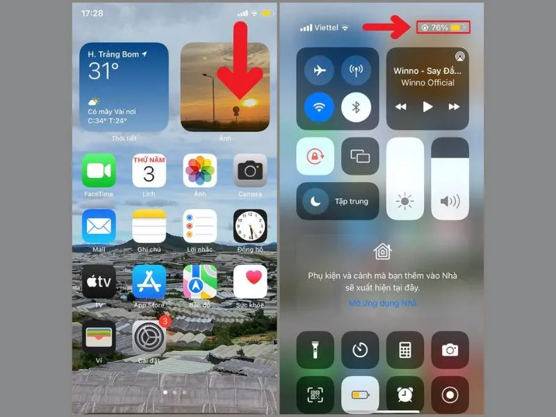 Phần mềm Siri mách bạn cách hiển thị % pin