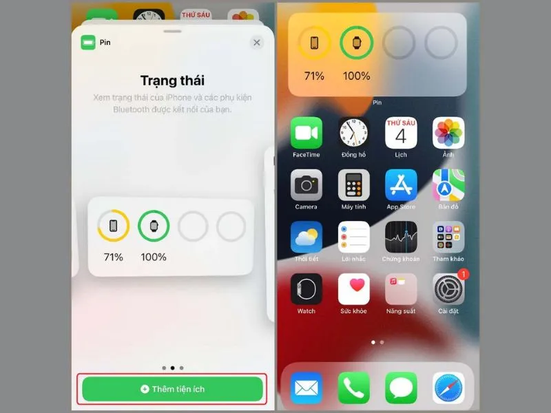 Hiển thị phần trăm pin iPhone 11 bằng cách vào tính năng trạng thái của iPhone