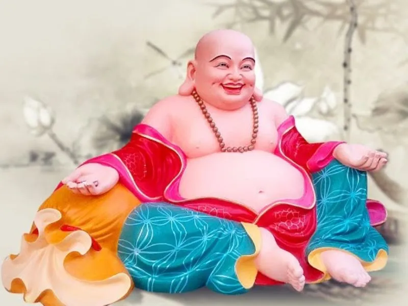 Hình ảnh Phật Di Lặc thích hợp là ảnh phật đẹp làm hình nền điện thoại