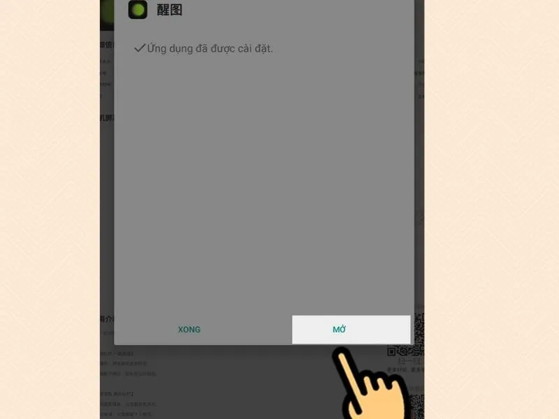 Mở ứng dụng Xingtu trên điện thoại Android