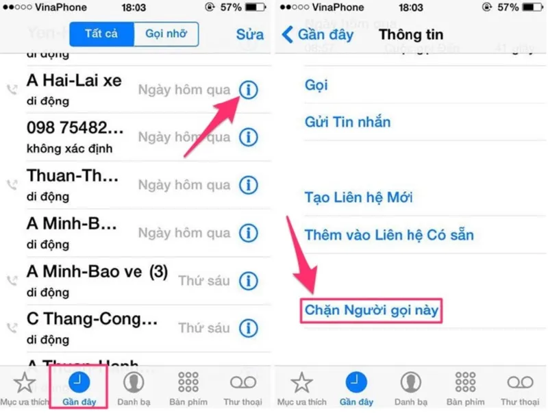 Cách bỏ chặn cuộc gọi trên iPhone nhanh chóng