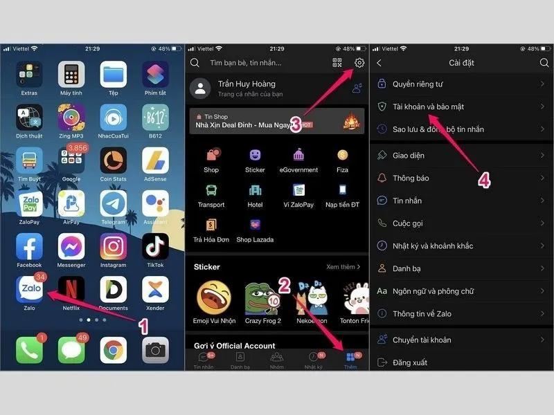 Cách cài đặt mật khẩu ứng dụng trên iPhone với ứng dụng có sẵn tính năng