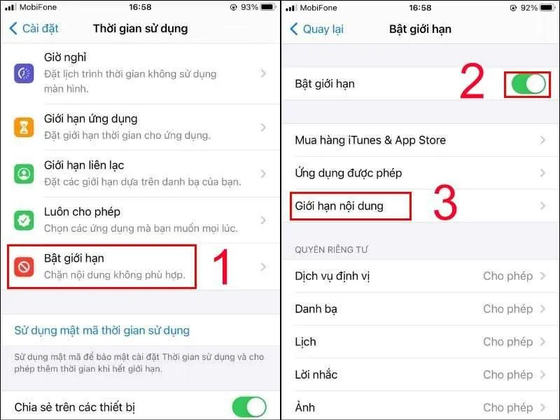 cach chan trang web tren safari cho iphone don gian
