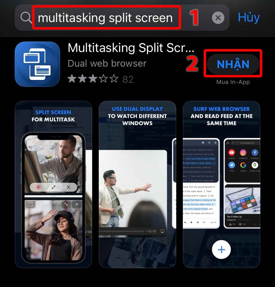 Cai dat Multitasking Split Screen tu App Store tren iPhone cua ban