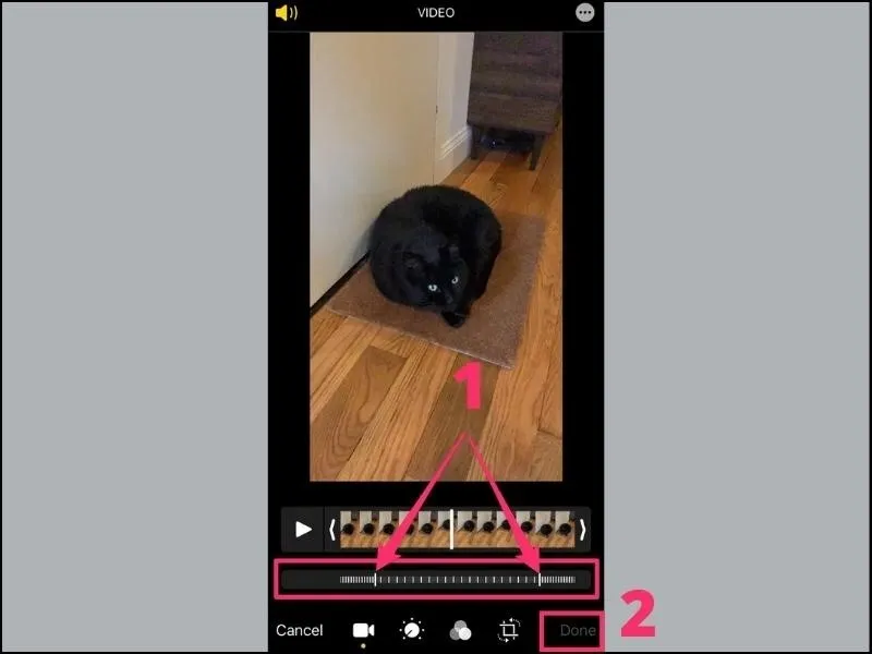 Cách chỉnh video tua nhanh trên iPhone trực tiếp