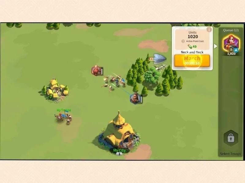 Cách chơi rise of kingdom - Phong cách hành quân