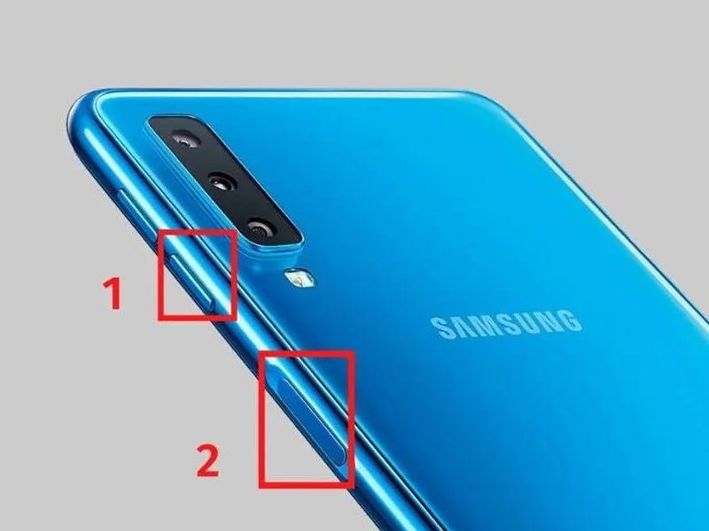 Cách chụp ảnh màn hình Samsung A12 với nút Nguồn và nút Giảm âm lượng 