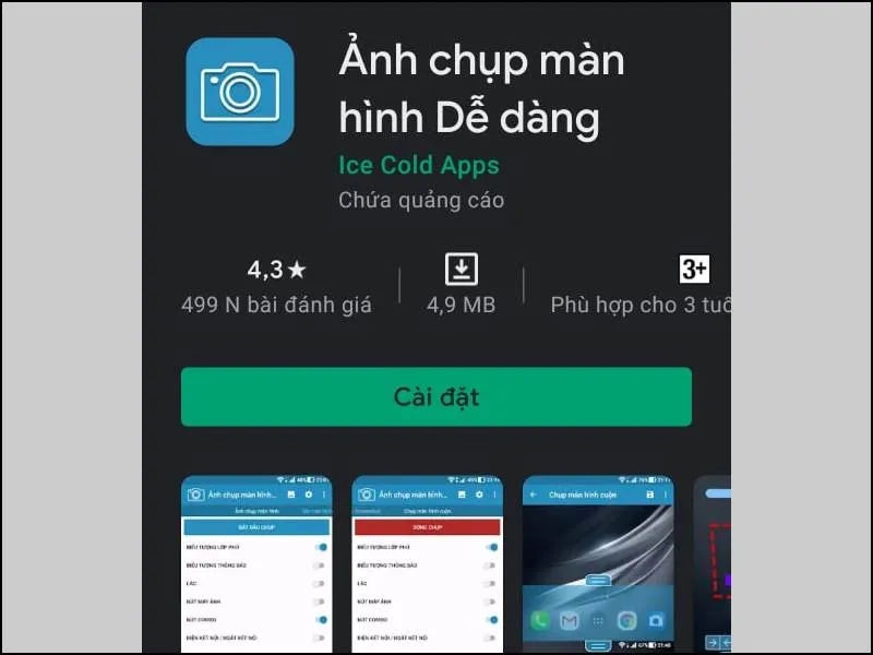 Ứng dụng Ảnh chụp màn hình dễ dàng