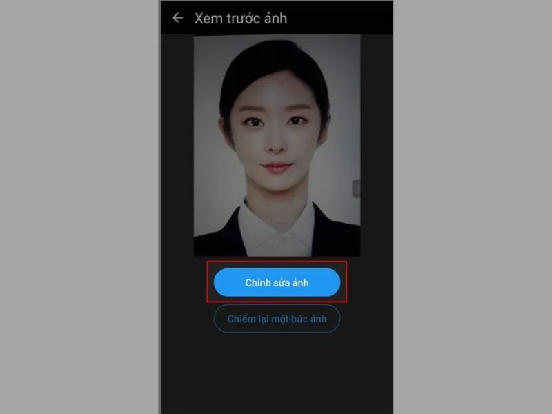 Cách chụp ảnh thẻ bằng điện thoại và chỉnh sửa ảnh thẻ sau khi chụp xong