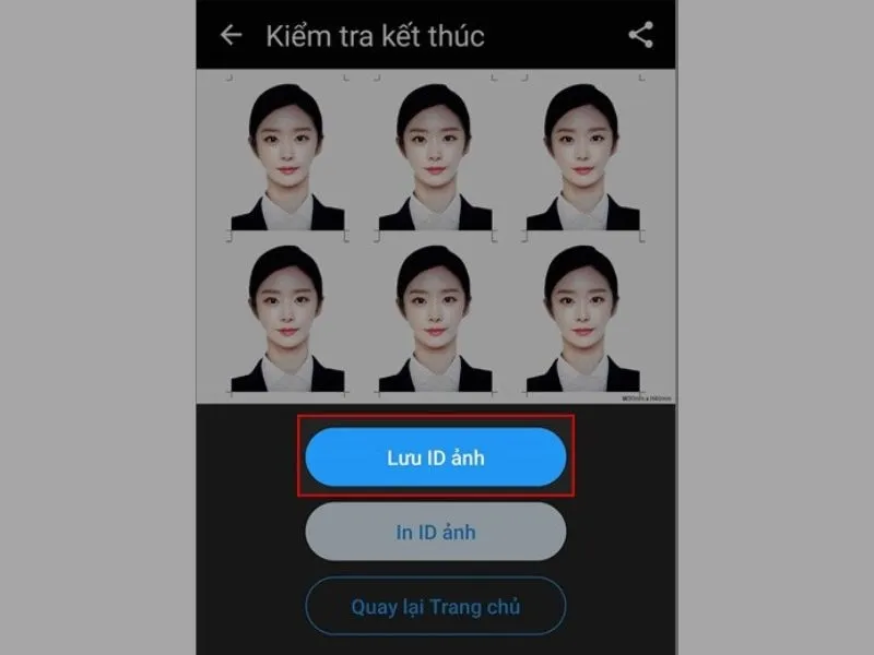 Hoàn tất cách chụp ảnh thẻ bằng điện thoại cho hệ điều hành Android