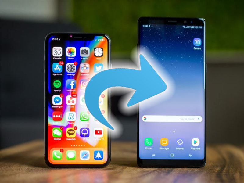 cach chuyen du lieu tu iphone sang samsung
