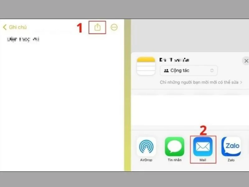  chuyển ghi chú từ iPhone sang iPhone nhanh qua mail