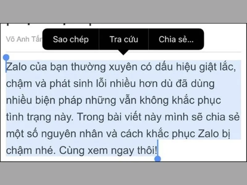 Nhấn đúp 4 lần nhằm bôi dấu toàn bộ đoạn văn bản