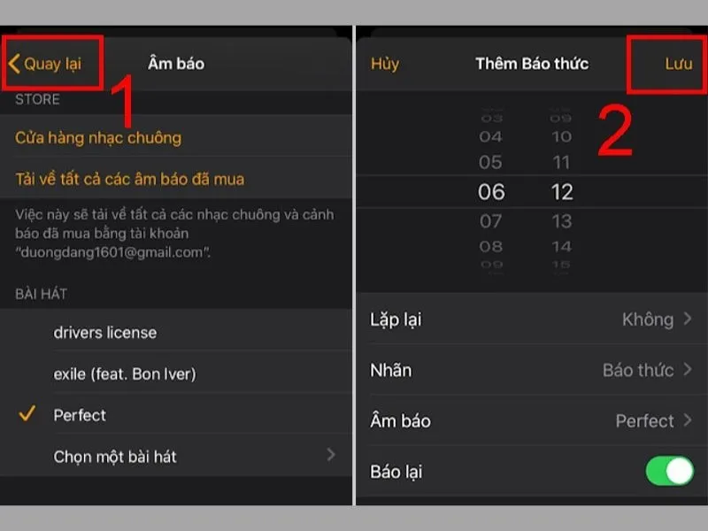 Cách đặt nhạc chuông báo thức iPhone từ bài hát có sẵn