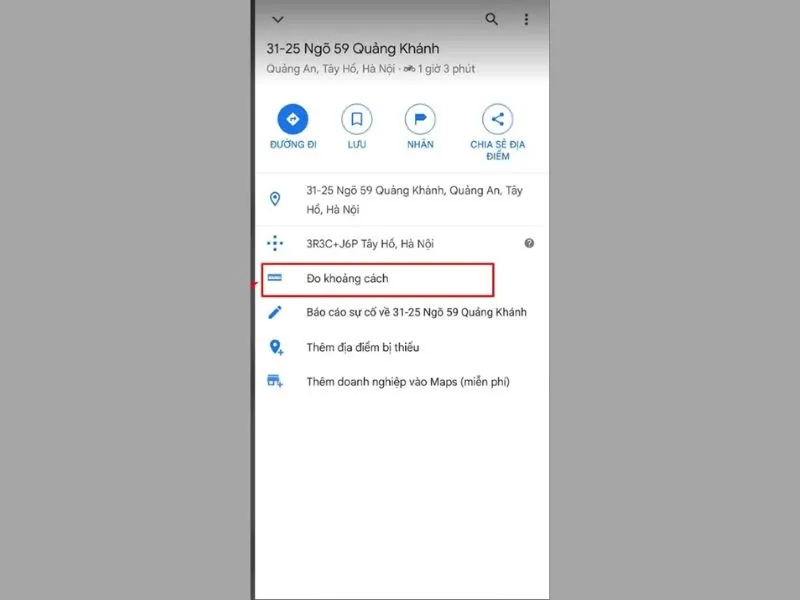 huong dan do khoang cach tren google maps