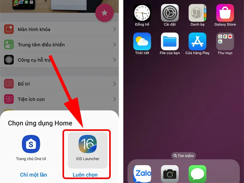 Hướng dẫn cách đổi icon android thành iphone bằng ứng dụng bên thứ 3