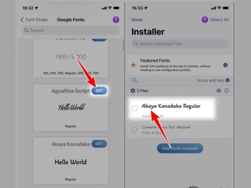 Tải kiểu chữ yêu thích về ứng dụng trên iPhone