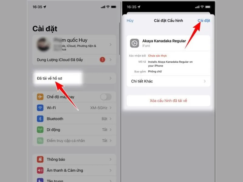 Tiến hành cài phông chữ mới cho chiếc iPhone của bạn