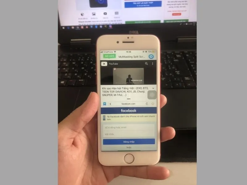 Cách dùng 2 ứng dụng trên iPhone thông qua app Split Web Browser
