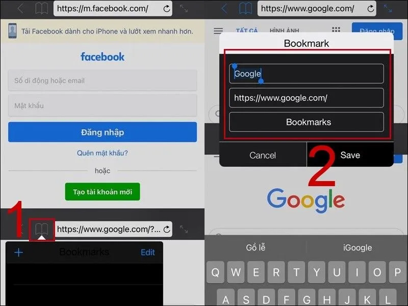 Sử dụng tính năng Bookmark để có thể lưu lại các trang web cần thiết
