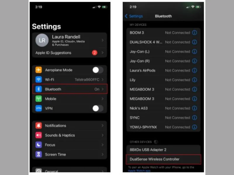 Cách kết nối tay cầm PS5 với iPhone nhanh và chính xác nhất thông qua Bluetooth