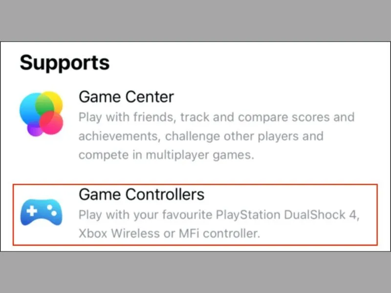 Tìm kiếm game tương thích để có thể tận hưởng sự kết nối tuyệt vời này