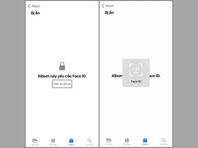 Mở hình ảnh bị khóa qua Face ID