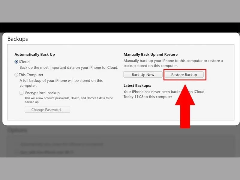 Cách khôi phục ghi chú trên iPhone