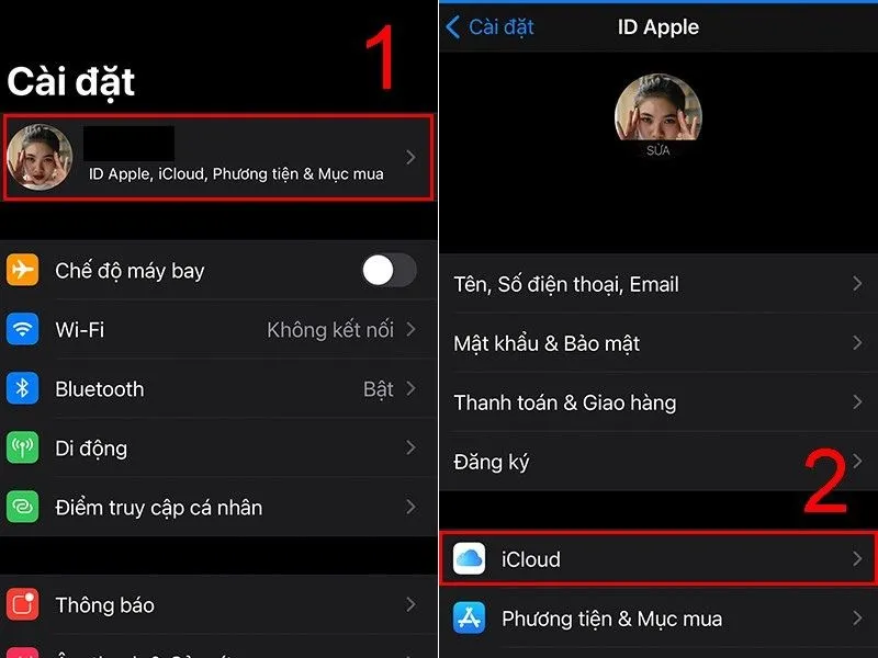 Sao lưu dữ liệu trên iPhone bằng iCloud