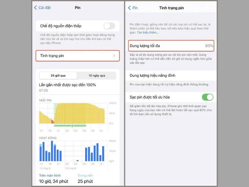 Cách kích pin iphone cũ