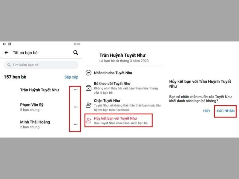 lọc bạn bè trên Facebook bằng phương pháp thủ công