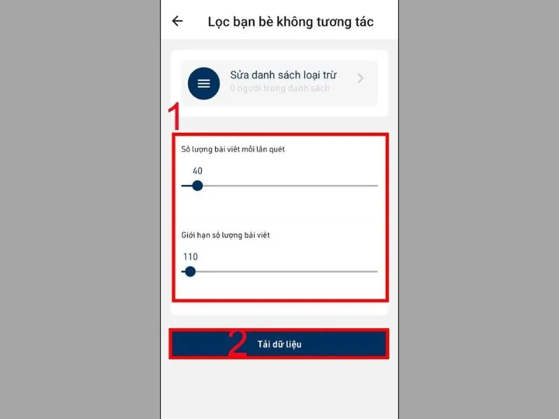 Điều chỉnh số lượng