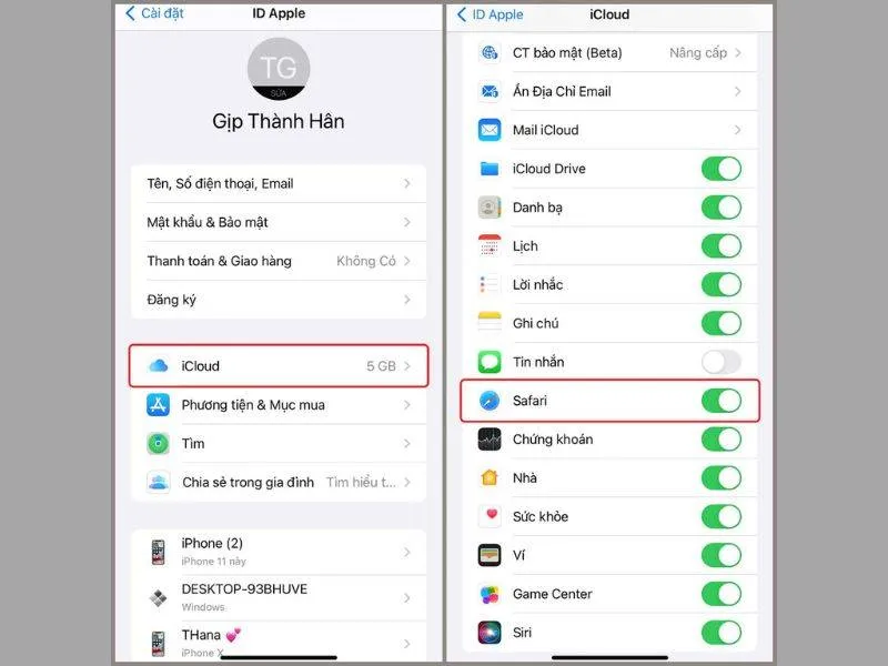 Thiết lập sao lưu dữ liệu từ Safari ngay cả khi không có internet
