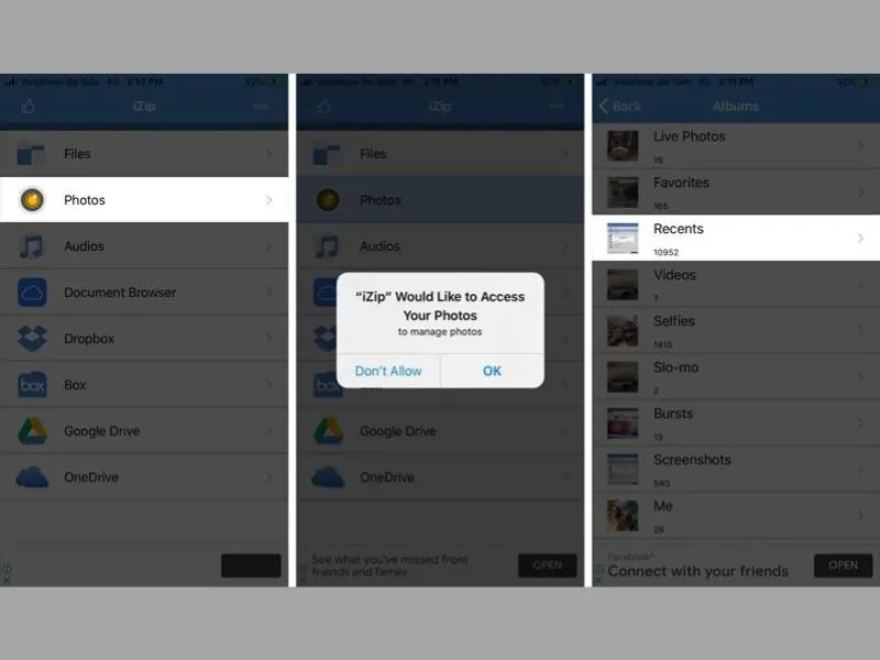 Hướng dẫn cách nén file trên điện thoại iPhone bằng ứng dụng iZip