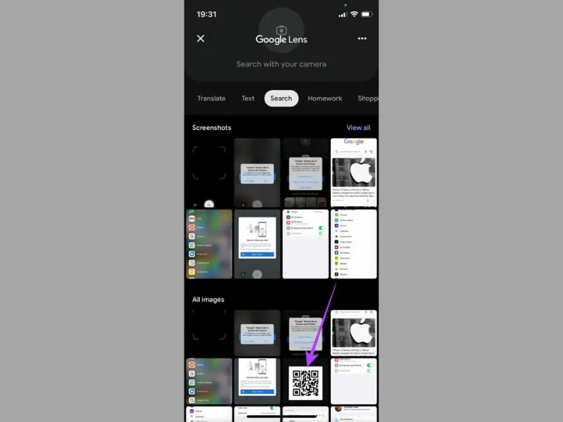 Chọn hình ảnh có mã qr mà bạn muốn check để kiểm tra thông tin