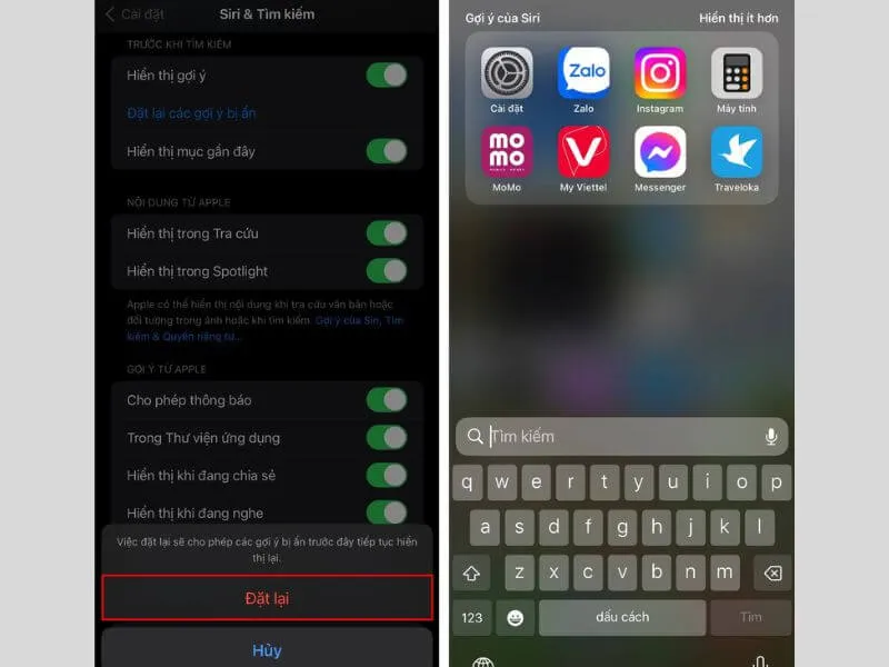 chi tiet cach reset goi y siri bi an tren iphone