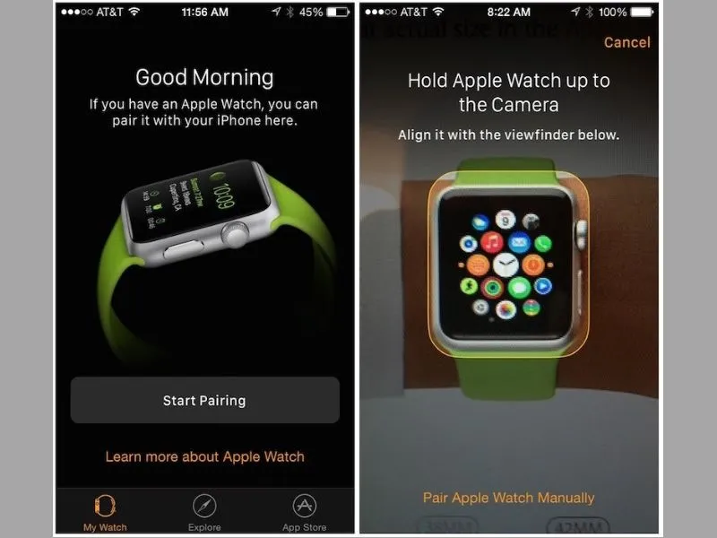 Tiến hành kết nối giữa Apple Watch và điện thoại iPhone của bạn