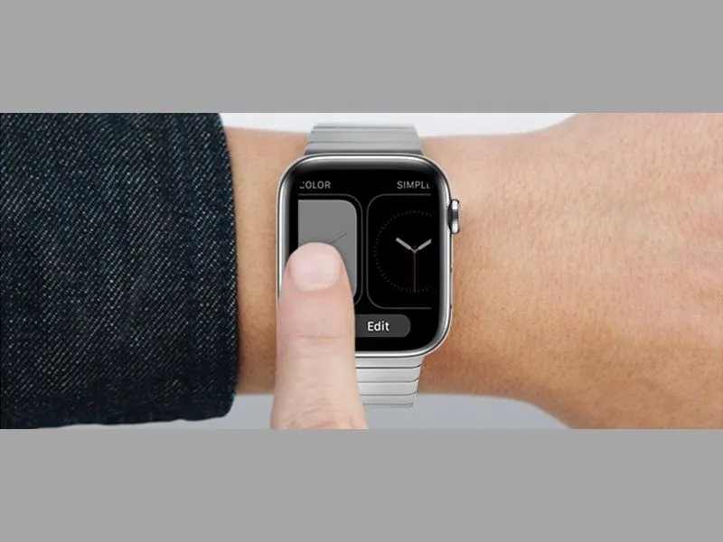 Thao tác vuốt màn hình được sử dụng thường xuyên đối với Apple Watch
