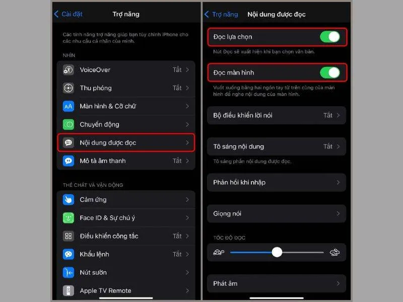 cach su dung tinh nang doc van ban tren iphone