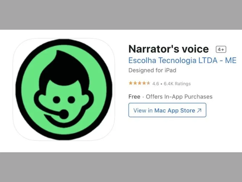 narrators voice