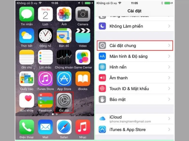 Mở ứng dụng để hủy cài đặt CH Play trên iPhone