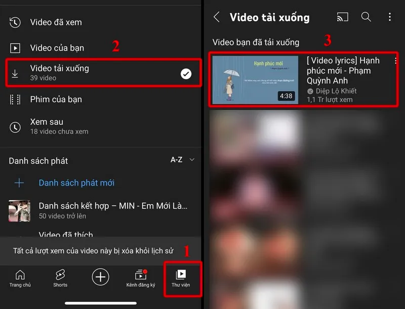 cách tải Clip trên Youtube về iPhone của bạn trên App Youtube 